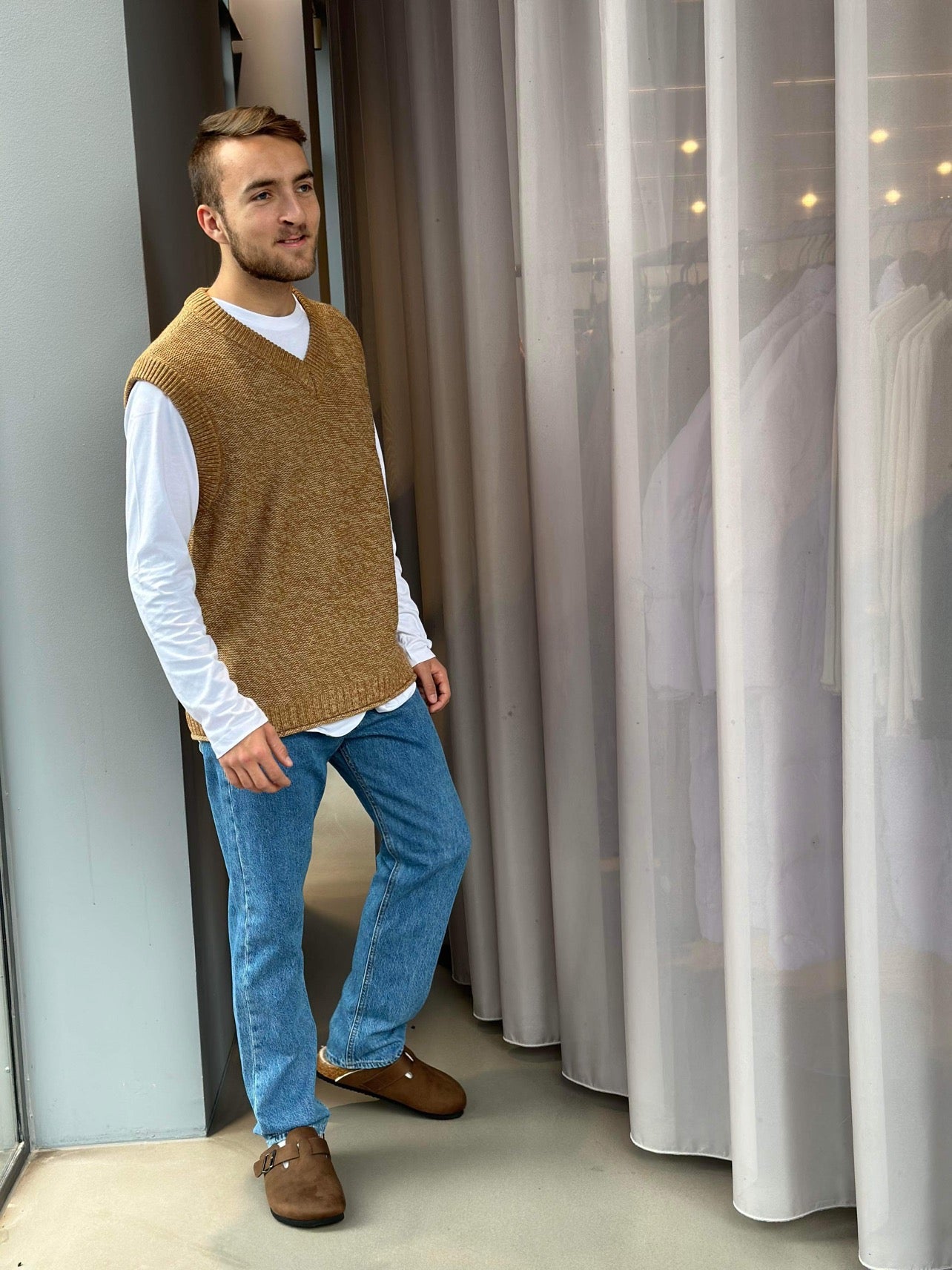 ONSKASPER Vest - Tobacco Brown